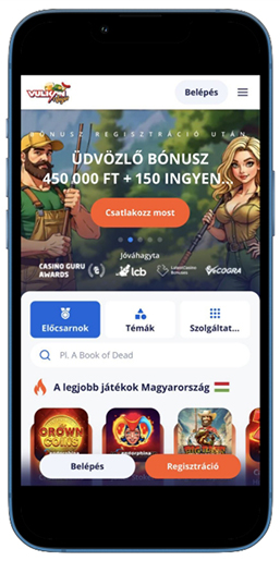 A Vulkan Vegas hivatalos weboldala