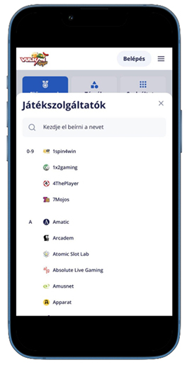 Nyerőgép szolgáltatók az online kaszinóban