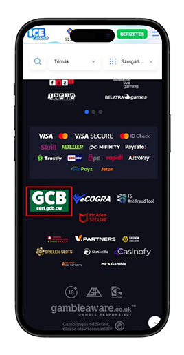Ice Casino engedélye