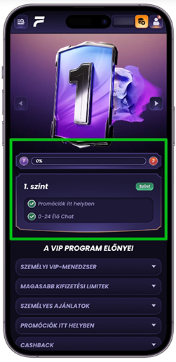 VIP programok részleg