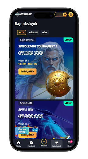 Versenyek a Winshark kaszinóban