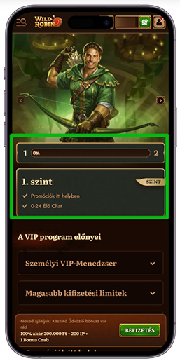 Hűségprogram oldala