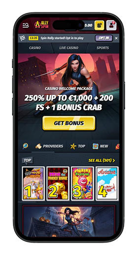 Az AllySpin hivatalos weboldala