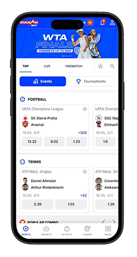 Sportfogadás a Vulkan Bet kaszinóban