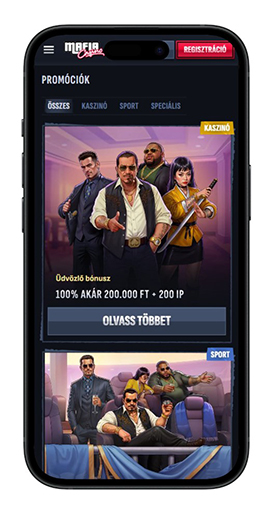Mafia Casino bónuszok