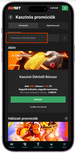 Oldal a bónuszokkal