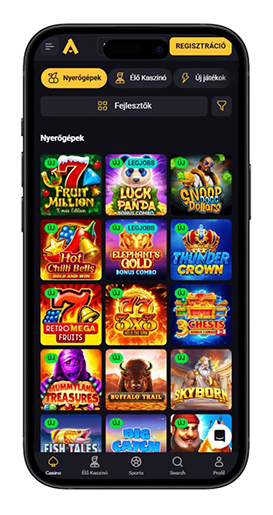 Nyerőgépek az Amonbet kaszinóban