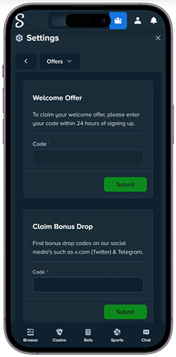 A promóciós kód aktiválása