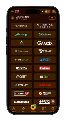 Playjonny játékok szolgáltatói