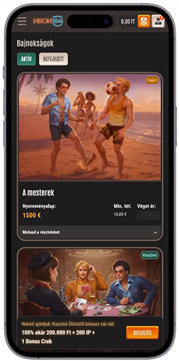 Oldal a versenyekkel