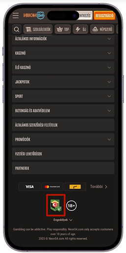 Az engedély megerősítése