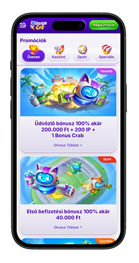 Bónuszok a RoboCat Casinoban