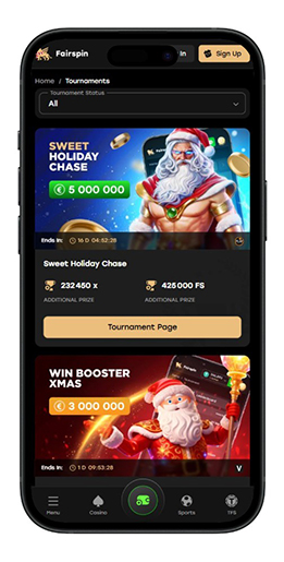 Versenyek a Fairspin kaszinóban