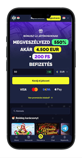 A Goldbet hivatalos oldala