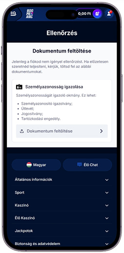 Személyazonosság ellenőrzése részleg