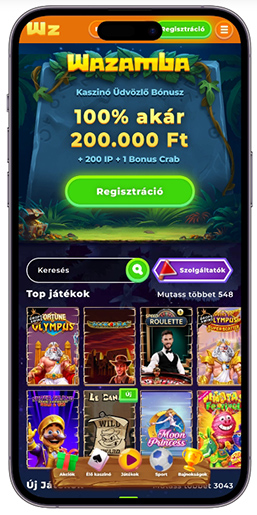 A kaszinó hivatalos oldala