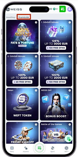 Az oldal a kaszinó játékokhoz és sportfogadásokhoz kapcsolódó bónuszokat tartalmazza