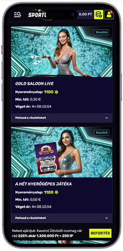 Oldal a versenyekkel