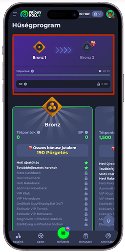 Hűségprogram részleg