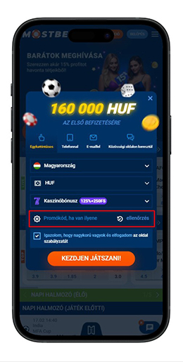 Mostbet promóciós kódok