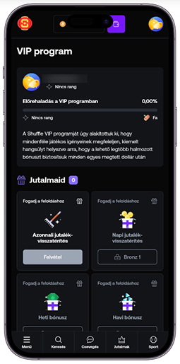A kaszinó hűségprogramja