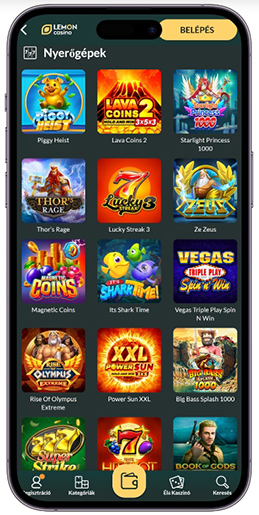 Játékautomaták oldala