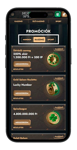 A HeroSpin kaszinó bónuszai
