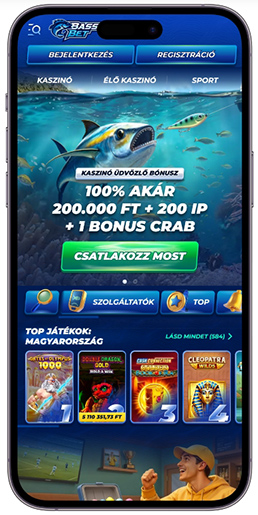 A BassBet kaszinó weboldala