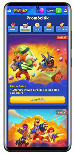 Részleg a bónuszokkal