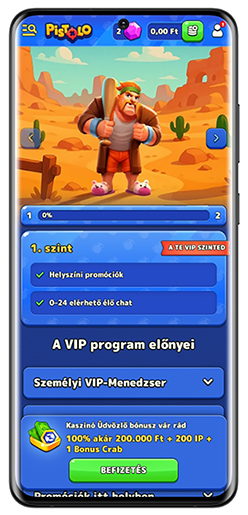 Hűségprogram oldal