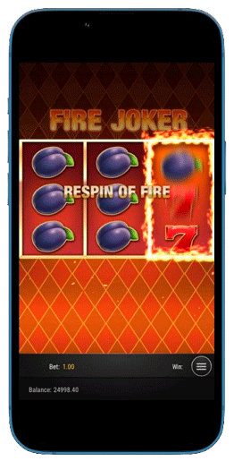 Újrapörgetések a Fire Joker nyerőgépen