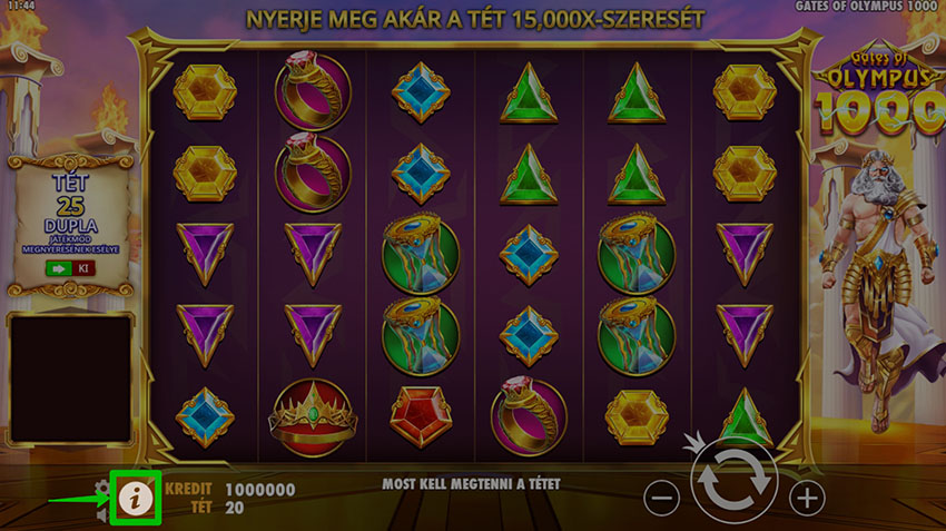 Játékautomaták a kaszinóban