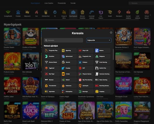 A játékautomaták fejlesztői