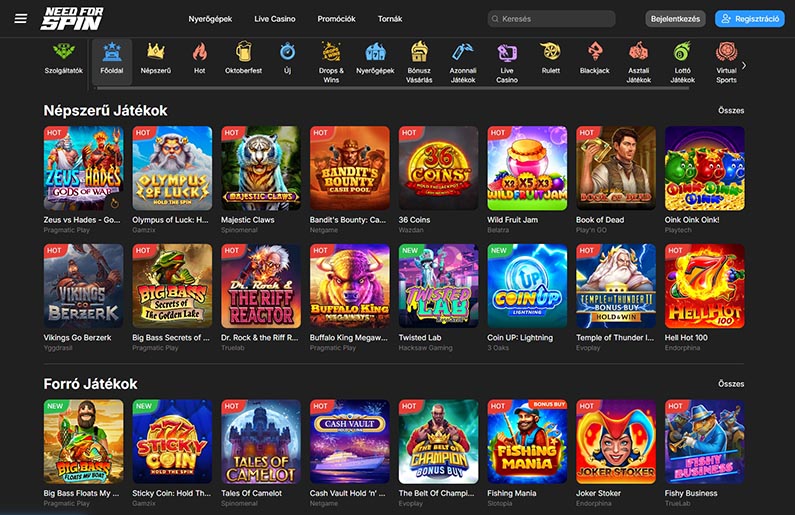 Need for Spin kaszinó