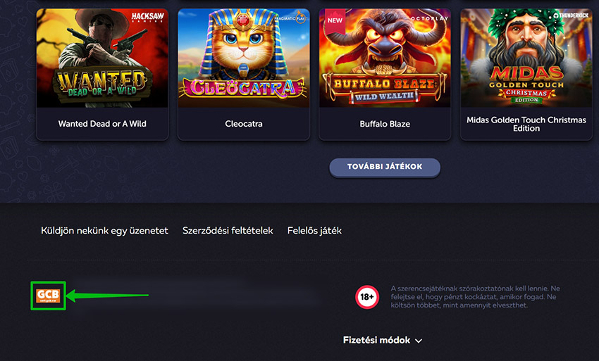 Magyarország jogszerűen működő kaszinói