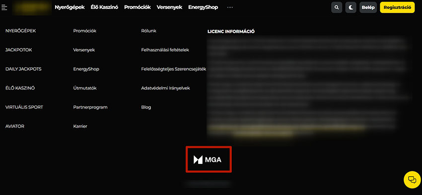 Szerencsejáték Bizottság logója