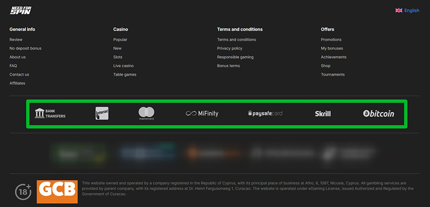 Befizetési módok a kaszinóban