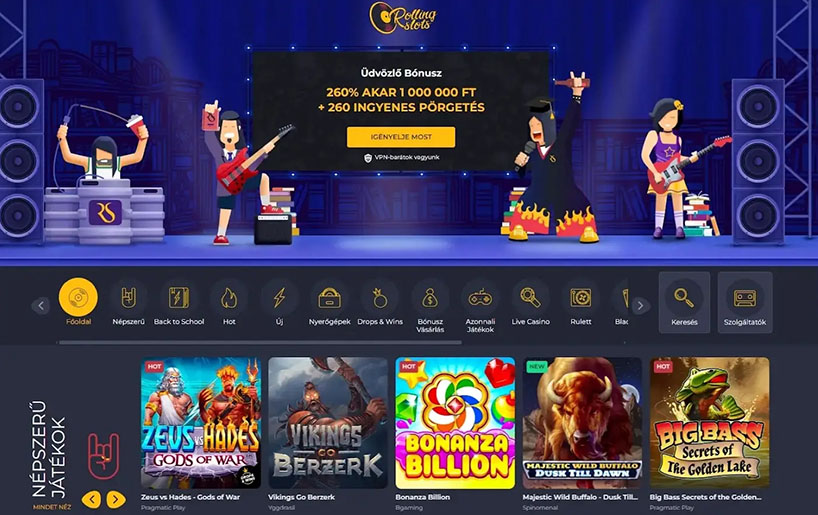 Rolling Slots kaszinó
