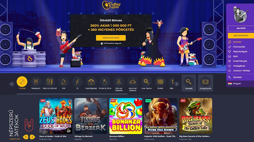Rolling Slots kaszinó