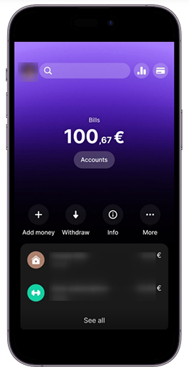 A mobil alkalmazás kezelőfelülete