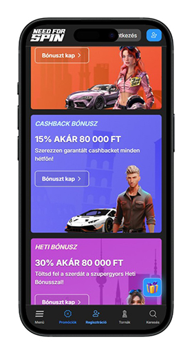 Kaszinó cashbackkel